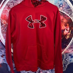 Womens XL Red Under Armour Hoodie